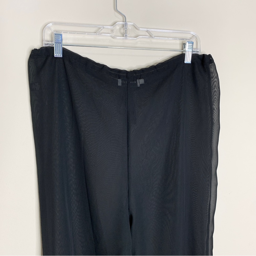 BUMPSUIT The Chiffon Flare Pant (Sz S) Maternity Sheer Black - Picture 11 of 14
